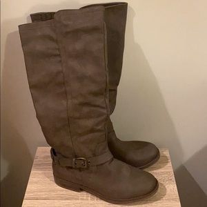 Tall brown boots